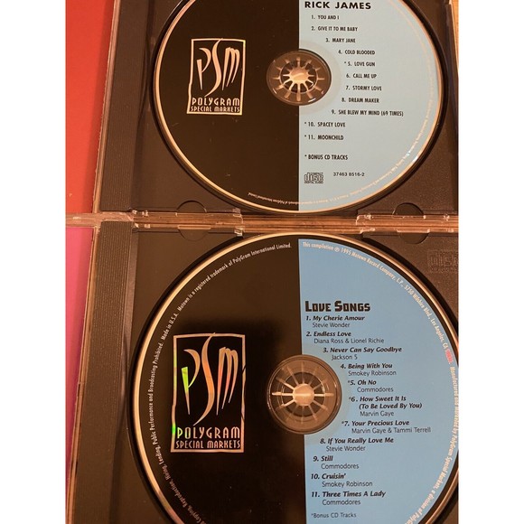 4 Motown Legends CDs Volume 1 ~ Marvin Gaye ~ Love Songs ~ Rick James - Picture 5 of 5